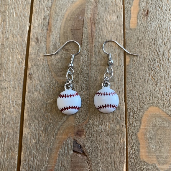 handmade Jewelry - 3 for $25 Handmade Baseball Dangle Earrings